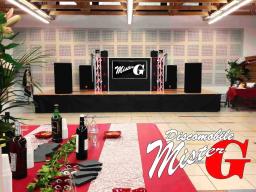 Exemple de salle de mariage avec la sono MisterG